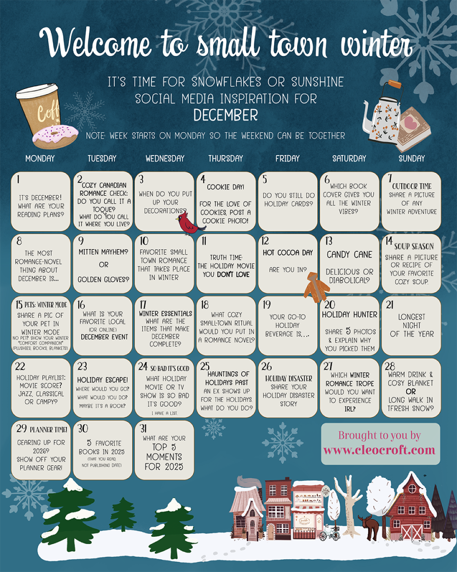 Welcome to Small Town Winter: December Daily Prompts